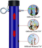 Adjustable Height Portable Volleyball Net System with Ball, Pump & Carry Bag for Outdoor Beach Backyard Games
