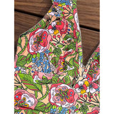 S - XL 2026 Flower Printed Floral V Neck Women Swimwear One Piece Swimsuit Female Halter Monokini Bather Bathing Suit Swim V8221