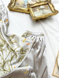 Small Cherry Print Pajamas Set Spring Summer Halter Pants Two Piece Thin Home Wear Women