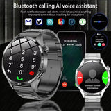 BOXUXING 2026 New GPS NFC Smart Watch 5 Pro Men 360*360 AMOLED Screen Heart rate Bluetooth Call IP68 Waterproof Man Smartwatch