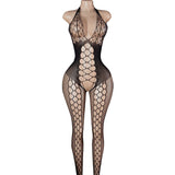 One Piece Crotchless Bodystocking For Sex Transparent Sexy Lingerie Sexiest Bodysuit Erotic Costumes Open Full Body Underwear