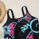 2026 Printed Tankini High Waist Strappy Swimsuit Women Two Pieces Swimwear Female Bathers Swimming Bathing Swimming Swim Suit