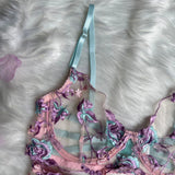 Women's Clothing Sets Erotic Woman Sexy Lingerie Sexy Women Underwear Set See-through Lingrie Femme Bra and Thongs to Set Bras