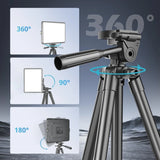XRDKJ 2-Pack LED Video Light Kit, Studio Light, 2800-6500K Dimmable Photography Lighting Kit with 57 Inch Extendable Tripod