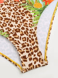 2026 Printed Strappy Swimsuit One Piece & Beach Dress Sexy Swimwear Women Bathing Swimming Swim Suit Female Padded Beachwear