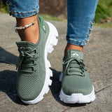 Orange Breathable Knitted Sneakers Women Comfort Slip On Mesh Sport Shoes Woman Plus Size 43 Thick Bottom Vulcanized Shoes Mujer