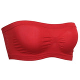 Women’s Strapless Bandeau Bra Soft Stretch Breathable Seamless Mesh No Underwire Comfortable Summer Everyday & Formal Wear