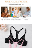 Womens Front Button Lace Bra Underwire Underwear Elegant Embroidery Beautiful bBack Plus Size Lingeire A B C D E F Cup