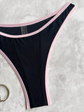 sexy patchwork mini bikinis sets two pieces swimsuit thong swimsuit Swimwear Biquini conjunto de bikini tankini beachwear