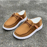Plus Size 43 Casual Shoes for Women Fashion Loafers Spring and Autumn Round Toe Flat Anti-Slip Walking Shoes Zapatos De Mujer
