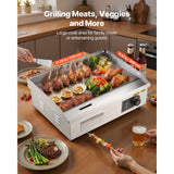 SucceBuy Commercial Electric Griddle 3200W Stainless Steel Countertop Grill