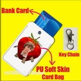 J-Jack Champion American Actor For ID Clips Credit Bank Bag Bus Meal Card Holder Cover Pocket Decoration Keychain