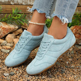 Comfortable Soft Sole Sneakers Women Plus Size 42 Faux Suede Lace Up Casual Shoes Woman 2026 Autumn Non Slip Sport Flats Female