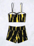 2026 Print String Bikini Swimsuit Women High Waist Shorts Swimwear Female Bathers Bathing Swimming Swim Suit Beachwear