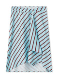 Summer Solid/Stripe/Plaid Midi Skirts for Women Casual Elegant A-Line Skirt for Beach Vacation Streetwear
