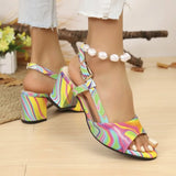 2026 Women Sandals Summer New Wedge Platform High Heels Round Toe Open Toe Fashion Shoes Versatile Platform  Sandals