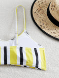 High Waist Bikini 2026 Women Strappy Swimsuit Sexy Striped Swimwear Female Bathers Bathing Swimming Swim Suit Summer Beachwear
