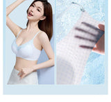 Elegant Summer Seamless Bra Small Breasts, Cooling Wireless Bralette Anti-Sagging, Breathable Comfort & Support Fixed Cup MOYISU
