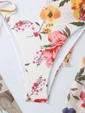3 Pieces Printed Halter String Bikini 2026 Women & Kimono Swimwear Female Swimsuit Beachwear Bathers Bathing Swimming Swim Suit