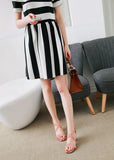 Big Size Casual Women Sandals Black Flock 7cm High Square Heels Peep Toe Summer Cross Buckle Strap Party Office Red Lady Sandals