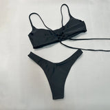 Push Up Bikinis 2025 Sexy Women Swimsuit Swimwear Female Bikini Set Bandage Biquini Bathing Suit Swimming Suits Beachwear