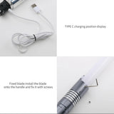 RGB Metal Lightsaber Rechargeable LED Light Sword