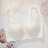 French Style Sexy Lace Underwear Set, Non-Padded Push Up Bra for Small Bust, Wirefree & Breathable, New Hot Bestseller MOYISU AB