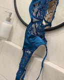 Toucheart 3 Piece Set Sexy Underwear Set For Women Mesh See-Through Lace Thin Sling Bra Set With Girdle Sexy Lingerie Suit New