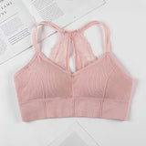 Women Tank Crop Top Seamless Underwear Lace Cropped Crop Tops Female Intimates Sexy Lingerie Plus Size Padded Camisole Femme