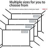 60-150 inch wall mounted foldable projection screen, simple home theater projection screen - extended version
