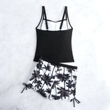 2026 Strappy Tankini Set Two Pieces Swimwear Female Beach Wear Swimsuit Women Bathers Bathing Swimming Swim Suit Beachwear
