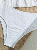 2026 Ruffle Tankini Two Pieces Solid Swimsuit Women White Swimwear Female Solid Bathers Bathing Swimming Swim Suit Beachwear