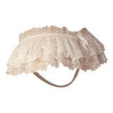 Women's Lace Ruffle Skirted Thong Erotic Low Waist Floral Lace Panties Lingerie With Bow Sheer Crotchless Perspective Underwear