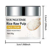 Rice Cream Promotes Elasticity Radiance MoisturizesNouriTheshes LocksMoisture Anti Aging Face Lifting Nourishing Repair Collagen