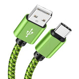 USB A to Type C Charging Cable 2A Fast Charger Nylon Data Cable 1M 2M 3M For Android Huawei Samsung TypeC Phone Charging Device