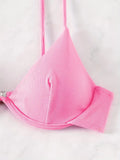 ZTVitality Solid Underwire Sexy Bikini 2025 New Arrival Biquini Padded Push Up Bandage Swimsuit Women Swimwear Summer Beachwear