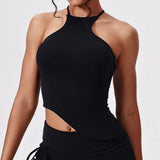 Tennis Suit Set Yoga Set Casual Outdoor Bra Golf Short Skirt Anti-light Running Pocket Fitness Suit Breathable Sports Tank Top