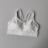 Women's Summer Shock-absorbing Running Yoga Tank Top with a Beautiful Contrasting Sports Bra and a Professional Pilates Bra