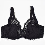 Bras For Women Minimizer Brassiere Plus Size Lace Bra Support Underwire Full Big Cup Thin Adjusted-straps D E F G H I