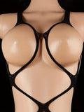 Porn Body Sexy Lingerie Bodystocking Open Crotch Women Fishnet Bodysuit Erotic Babydoll Dress Exotic Tight Underwear For Woman