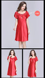 Women's Sleepwear Ice Silk Casual Silk Pajamas Women's Summer Sexy Short Sleeve Lace Pajamas Loungewear