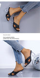 Transparent Strange High Heels Sandals Women Summer  Plus Size Weave Female Slippers Fashion Yellow Open Toe Slides