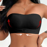 Strapless Women Lingerie Front Buckle Anti Slip Gathering Invisible Strapless Back Lingerie Wrap Bra Lingerie MR2710