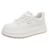 New Casual Flat Shoes Summer Running Shoes Women's Vulcanized Shoes Flat Lightweight Lace-up Fashion Lace-up Vulcanized