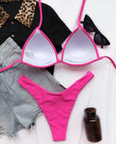 2025 Halter Bra Cup Bikini Women Swimsuit Female Push Up Swimwear Two Pieces Bikini set Brazilian Bather Bathing Suit Swim Lady