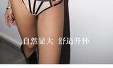 Sexy Pure Desire Bralette Set for Small Chest Push Up Wireless Bra Women Summer New Hot Style Sheer Shoulder Strap Lingerie Set