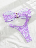 2024 Sexy Push Up Women Swimsuits Micro Bikini Female Swimwear Brazilian Bikini Set Thong Biquini Swim Suits Print Beachwear