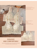 Plus Size Wireless Bra Women Summer Thin Minimizer Large Bust Support Side Coverage Anti Sagging Adjustable Straps Comfort White