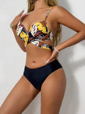 3 Pieces Strappy Bikini 2026 Women Push Up Swimsuit Sexy Swimwear Female With Beach Dress Bathers Bathing Swimming Swim Suit