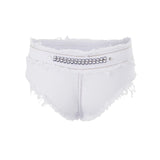 Womens Sexy Denim Shorts Summer Casual Ripped Hot Jeans Shorts Streetwear